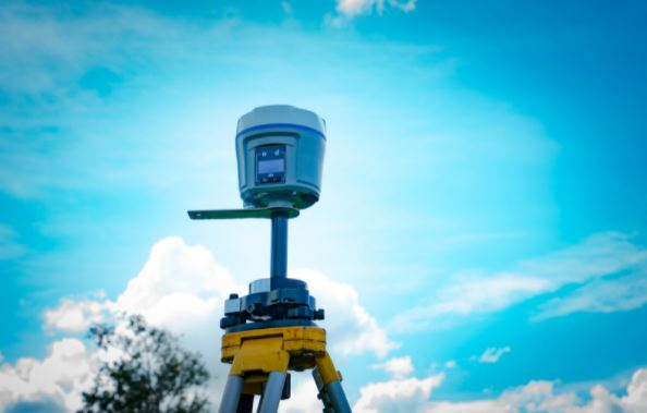 this image shows land surveying in los angeles, california